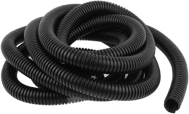 Main image of Black Flexible Corrugated Hose Tubing 14.5x18.5mm 9ft Long for Pond Pump Filter