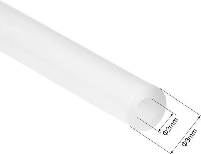 Main image of PTFE Tube 4.9Ft - ID 2mm X OD 3mm Fit 1.75 Filament for 3D Printer White