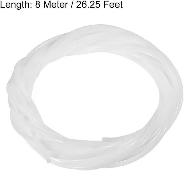Alt view image 3 of 3 - PTFE Tube 26Ft - ID 2mm X OD 4mm Fit 1.75 Filament for 3D Printer White