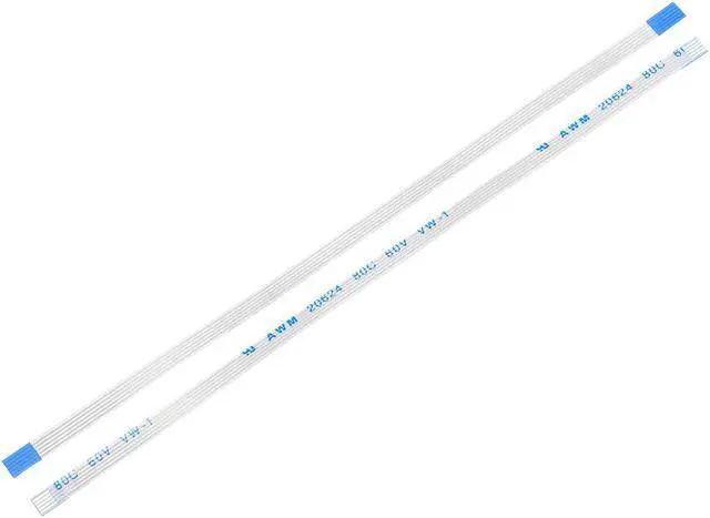 Main image of Flexible Flat Cable, 5 Pins 0.5mm Pitch 120mm FPC FFC Flexible Ribbon Cable for LCD TV Car Audio DVD Player Laptop 10Pcs (A Type)
