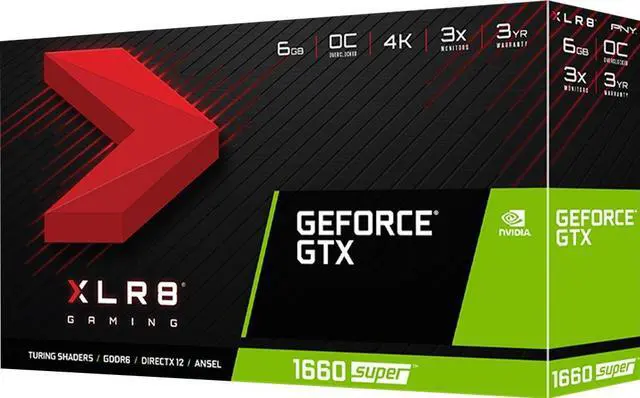 Alt view image 5 of 5 - PNY XLR8 GeForce GTX 1660 SUPER 6GB GDDR6 PCI Express 3.0 x16 Graphics Card VCG16606SSFPPB-O