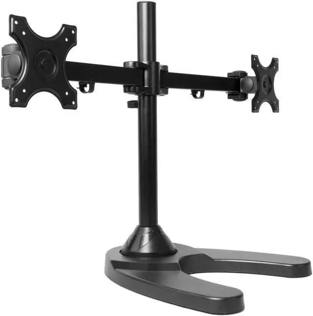 Alt view image 4 of 6 - Dual Freestanding Monitor Stand Holds Monitors up to 24" - Standard Vesa Mount