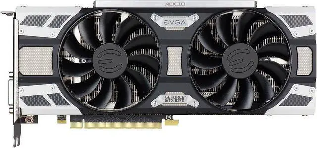 Alt view image 5 of 7 - EVGA GeForce GTX 1070 SC GAMING ACX 3.0, Whisper Silent Cooling Graphics Card 08G-P4-6173-KR