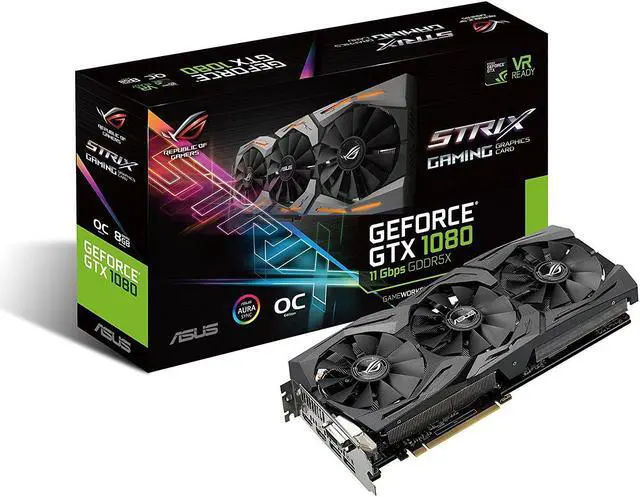 Main image of ASUS ROG-STRIX-GTX1080-O8G-11GBPS ROG Strix GeForce GTX 1080 8GB 11Gbps Edition
