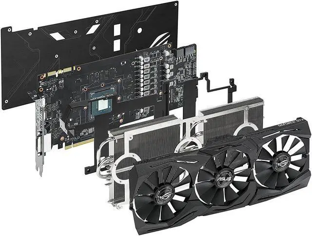 Alt view image 5 of 5 - ASUS ROG-STRIX-GTX1080-O8G-11GBPS ROG Strix GeForce GTX 1080 8GB 11Gbps Edition