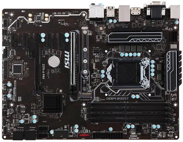 Alt view image 2 of 11 - MSI PRO Z270-A PRO LGA 1151 Intel Z270 USB 3.1 ATX Motherboards - Intel