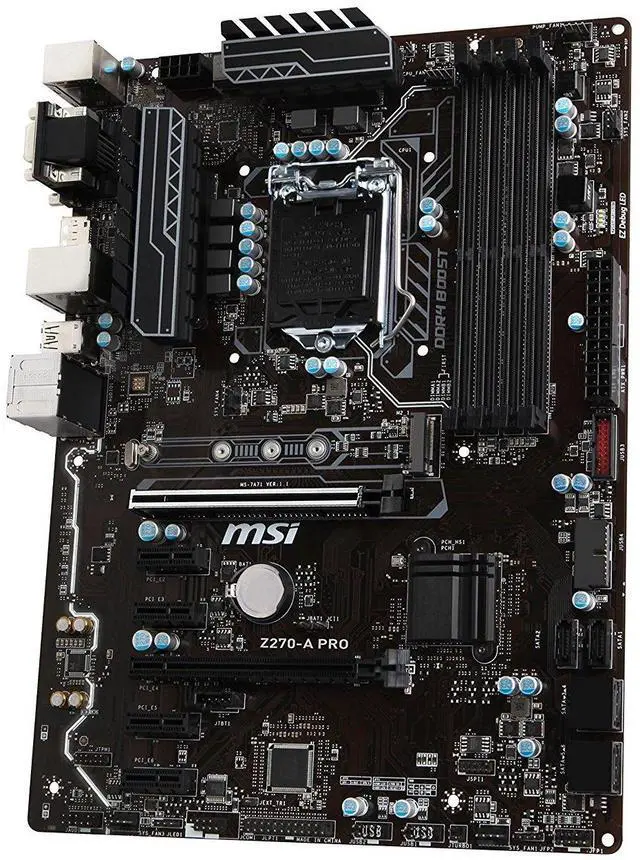 Alt view image 3 of 11 - MSI PRO Z270-A PRO LGA 1151 Intel Z270 USB 3.1 ATX Motherboards - Intel