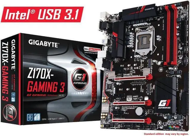 Alt view image 4 of 6 - Gigabyte LGA1151 Intel Z170 ATX DDR4 Motherboards GA-Z170X-Gaming 3