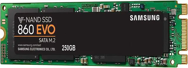 Alt view image 4 of 7 - Samsung 250 GB Internal Solid State Drive - SATA - M.2 2280 - 550 MB/s Maximum Read Transfer Rate - 520 MB/s Maximum Write Transfer Rate