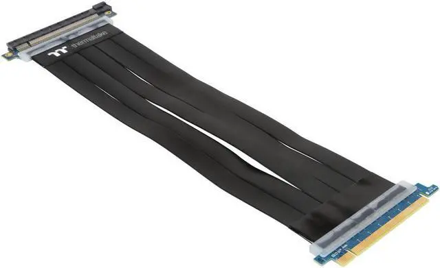 Alt view image 3 of 20 - Thermaltake AC-045-CN1OTN-C1 TT Premium PCI-E x16 3.0 Extender Riser Cable 300mm Graphic Cards - Black