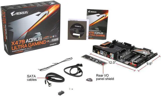 Alt view image 8 of 8 - GIGABYTE X470 AORUS ULTRA GAMING AM4 AMD X470 SATA 6Gb/s USB 3.1 HDMI ATX AMD Motherboard