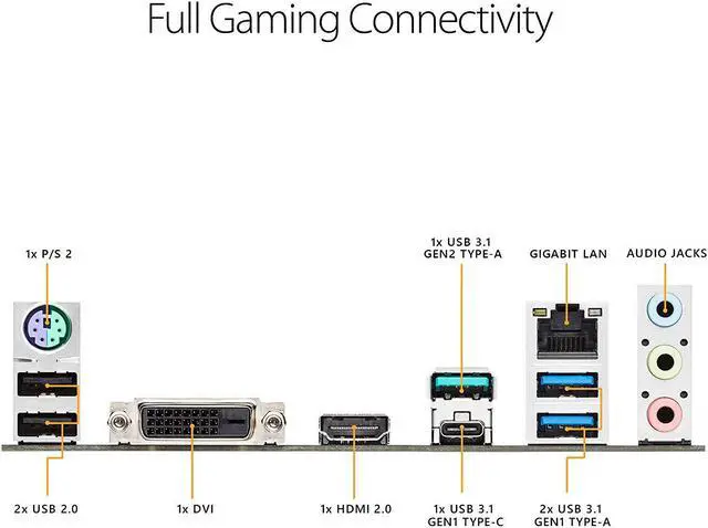 Alt view image 5 of 7 - ASUS TUF B450 Gaming Motherboard AMD Ryzen 2 AM4 DDR4 HDMI DVI-D M.2 Micro ATX (TUF B450M-Plus Gaming)