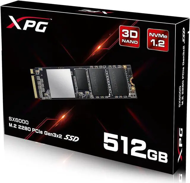 Alt view image 7 of 12 - XPG SX6000 512GB M.2 PCIe NVMe Internal SSD w/ DIY Heatsink  (ASX6000NP-512GT-C)