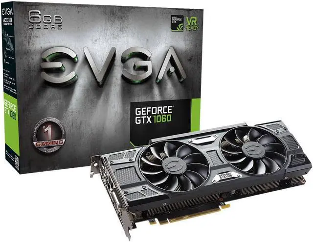 Alt view image 5 of 5 - EVGA GeForce GTX 1060 6GB GAMING ACX 3.0, 6GB GDDR5, LED, DX12 OSD Support (PXOC) Graphics Card 06G-P4-6262-KR