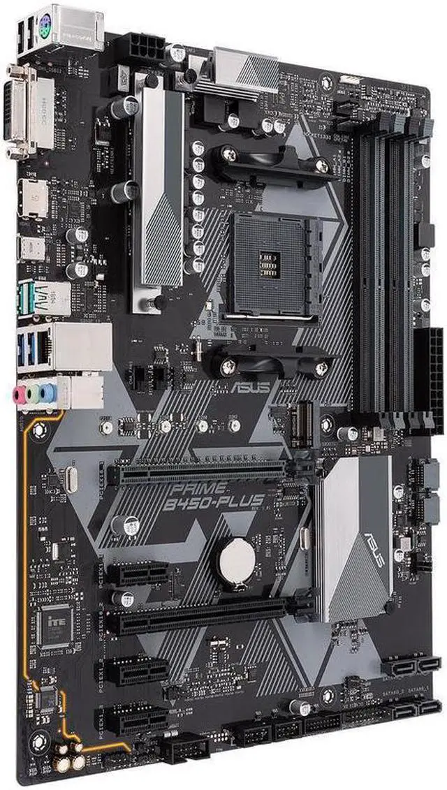 Alt view image 3 of 8 - ASUS PRIME B450-PLUS AM4 AMD B450 SATA 6Gb/s USB 3.1 HDMI ATX AMD Motherboard