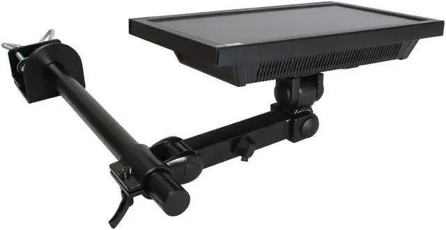 Alt view image 4 of 7 - MonMount Articulating Single LCD TV Monitor Mounting Arm Extension with C-clamp