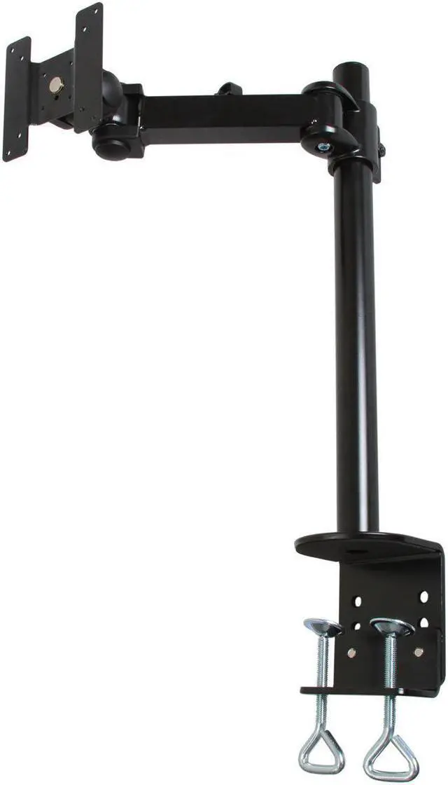 Alt view image 2 of 7 - MonMount Articulating Single LCD TV Monitor Mounting Arm Extension with C-clamp