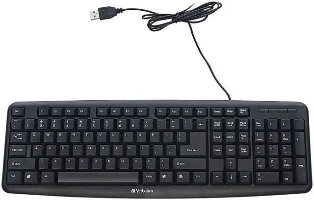 Alt view image 9 of 20 - Verbatim 99201 Black USB 2.0 (also compatible with USB 1.1 ports) Wired Keyboard