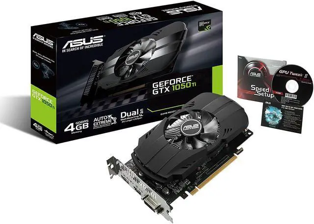 Alt view image 10 of 15 - Asus Geforce GTX 1050Ti 4GB Phoenix Video Graphics Card PH-GTX1050TI-4G