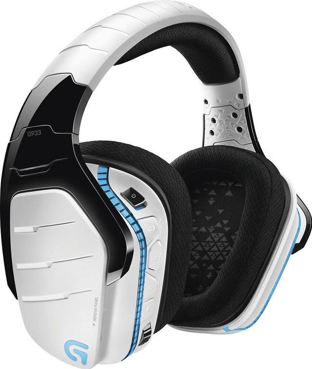 Logitech G933 Spectrum Wireless RGB 7.1 Dolby and DST Headphone Surround Sound Gaming Headset - White Headsets & Accessories -