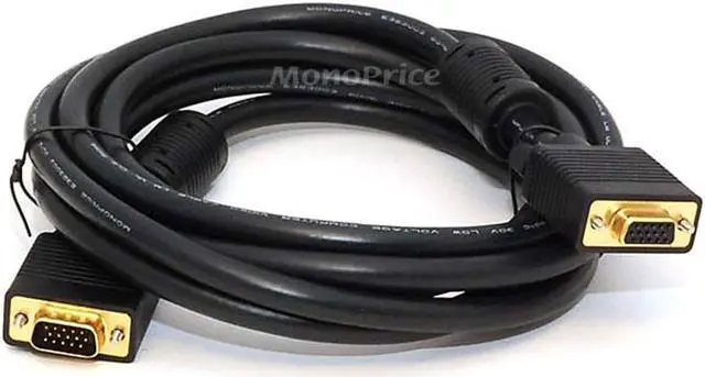 Alt view image 3 of 11 - Monoprice Inc. Svga Super Vga M/F Monitor Cable 10F