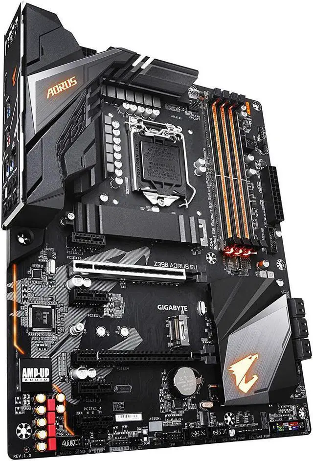 Alt view image 4 of 5 - GIGABYTE Z390 AORUS ELITE LGA 1151 (300 Series) Intel Z390 HDMI SATA 6Gb/s USB 3.1 ATX Intel Motherboard