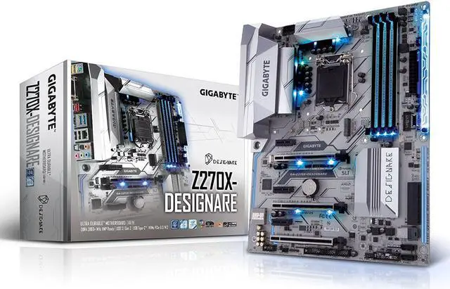 Main image of GIGABYTE GA-Z270X-Designare LGA1151 Intel Z270 2-Way SLI Quadro Support USB 3.1 Gen 2 Header M.2 U.2 ATX Motherboard
