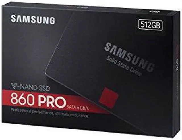 Alt view image 6 of 7 - Samsung 860 PRO MZ-76P512BW 512 GB 2.5" Internal Solid State Drive - SATA - 560 MB/s Maximum Read Transfer Rate - 530 MB/s Maximum Write Transfer Rate - 256-bit Encryption Standard