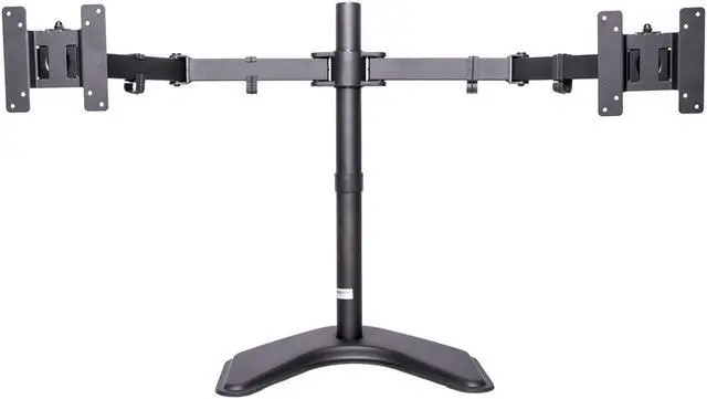 Main image of MonMount Dual LCD Free Standing Monitor Mount for Up to 27" Displays (LCD-6460B-ECO)