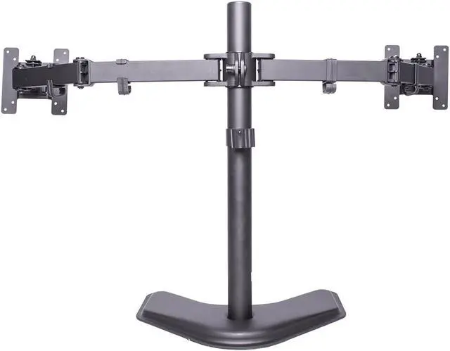 Alt view image 3 of 3 - MonMount Dual LCD Free Standing Monitor Mount for Up to 27" Displays (LCD-6460B-ECO)