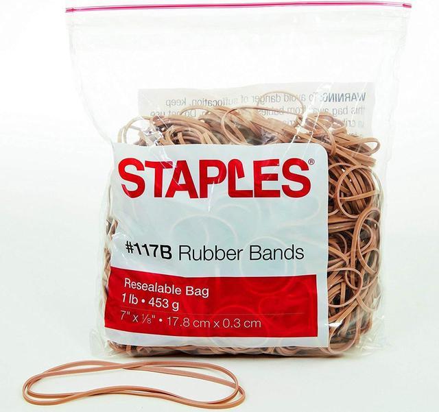 Staples Economy Big Rubber Bands - Size #117B