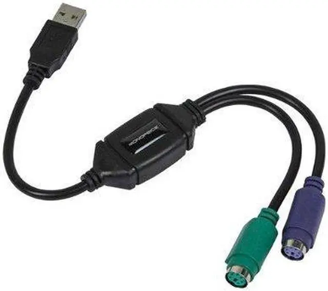 Alt view image 5 of 20 - Monoprice Inc. Ps/2 Keyboard/Mouse To Usb Adapter