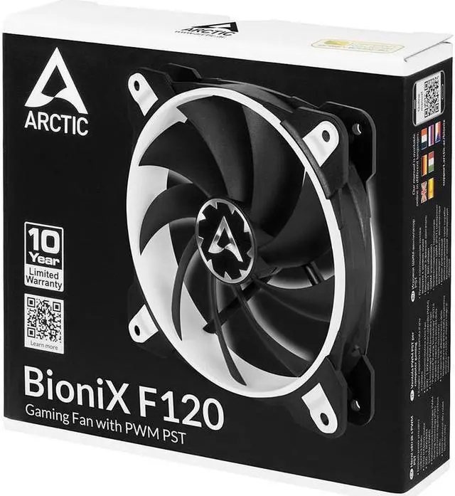 Alt view image 7 of 17 - Arctic BioniX F120 120mm eSport fan with 3-phase motor, PWM control and PST technology Gaming Fan Model ACFAN00093A