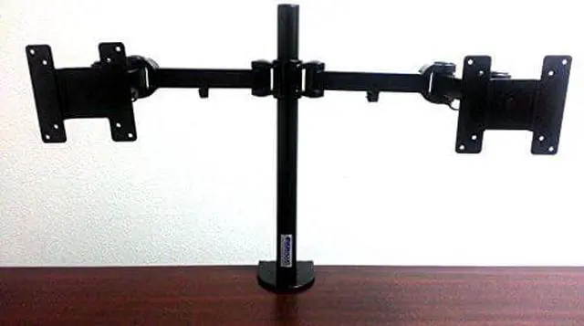 Alt view image 10 of 14 - Monmount Premium Dual Monitor Arm Mount - Complete Kit
