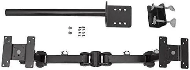 Alt view image 9 of 14 - Monmount Premium Dual Monitor Arm Mount - Complete Kit