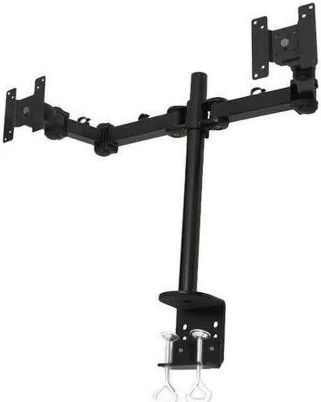 Alt view image 8 of 14 - Monmount Premium Dual Monitor Arm Mount - Complete Kit