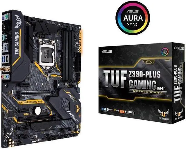 Main image of ASUS TUF Z390-Plus Gaming (Wi-Fi) LGA 1151 (300 Series) Intel Z390 HDMI SATA 6Gbs USB 3.1 ATX Intel Motherboard