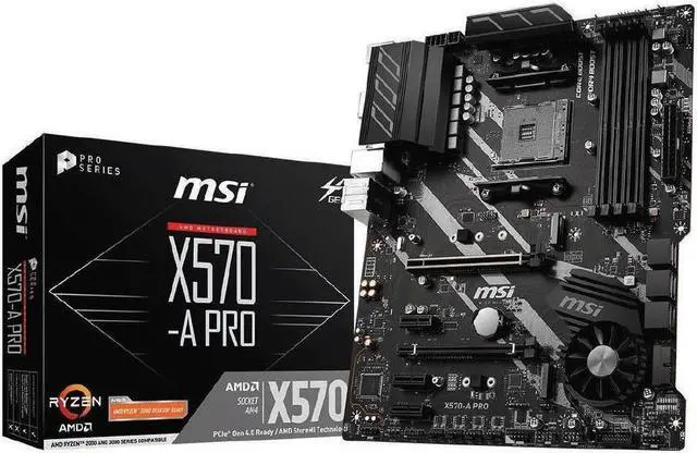 Alt view image 3 of 12 - MSI X570-A PRO ATX Motherboard (AMD AM4, DDR4, PCIe 4.0, M.2, HDMI,