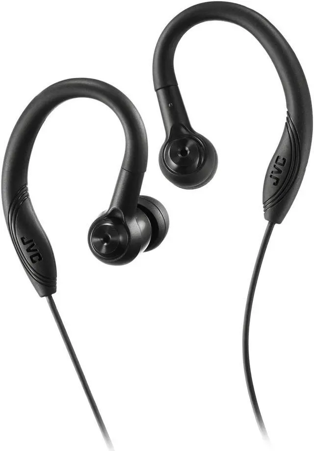 Alt view image 5 of 16 - JVC HAEC10B Entry-Level Fitness Headphones
