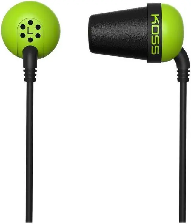 Alt view image 3 of 6 - KOSS Green PLUGG Earbud Noise Isolating