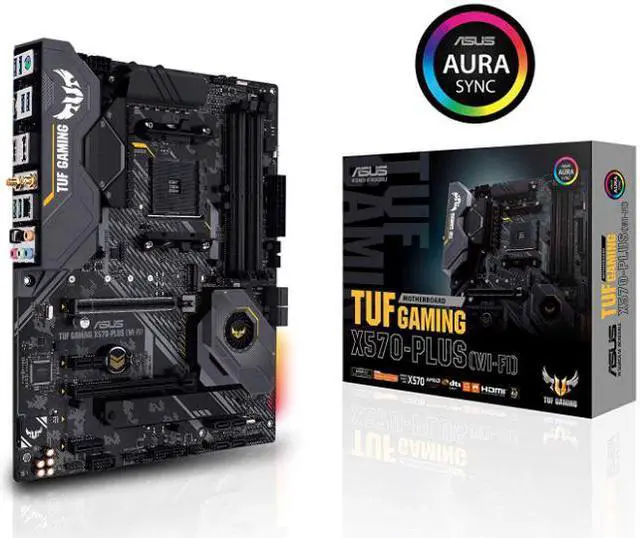 Main image of ASUS AM4 TUF Gaming X570-Plus (Wi-Fi) ATX Motherboard with PCIe 4.0, Dual M.2, 12+2 with Dr. MOS Power Stage, HDMI, DP