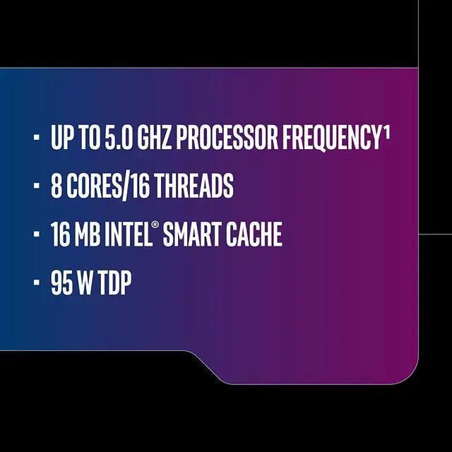 Alt view image 4 of 14 - Intel Core i9-9900K Desktop Processor 8 Cores, 5.0 GHz Turbo Unlocked 300 Series
