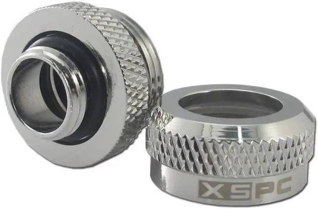 Alt view image 11 of 14 - XSPC G1/4" to 10mm ID, 14mm OD Rigid Tubing Fitting, Chrome