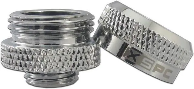 Alt view image 10 of 14 - XSPC G1/4" to 10mm ID, 14mm OD Rigid Tubing Fitting, Chrome