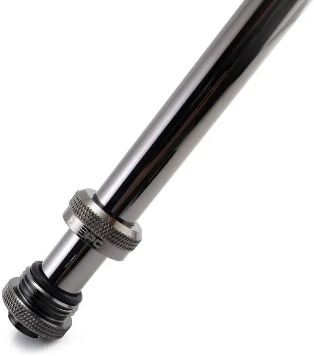 Alt view image 14 of 14 - XSPC G1/4" to 10mm ID 14mm OD Rigid Tubing Fitting Black Chrome