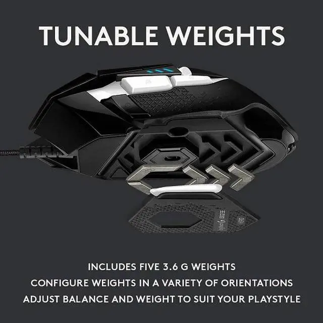 Alt view image 12 of 20 - Logitech G502 SE Hero 910-005728 Wired  Gaming Mouse - Black