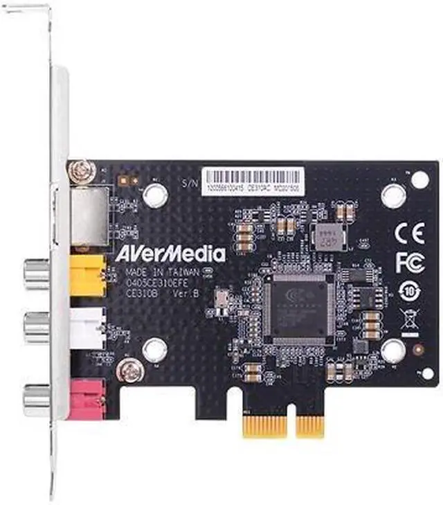 Alt view image 5 of 11 - AVerMedia SD PCIe Frame Grabber Composite S-Video Interfacing Functions CE310B