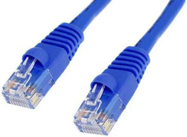 Main image of 10x 25ft RJ45 Cat5e Ethernet Network Patch Cables - Blue - 25 Feet - 10 Pieces