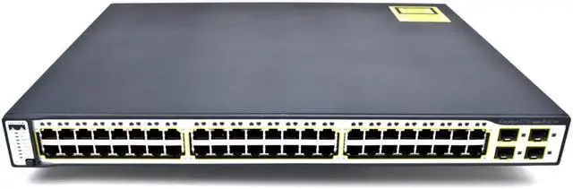 Alt view image 13 of 20 - Cisco 3750 Series 48 Port PoE Switch, WS-C3750-48PS-E, Lifetime Warranty