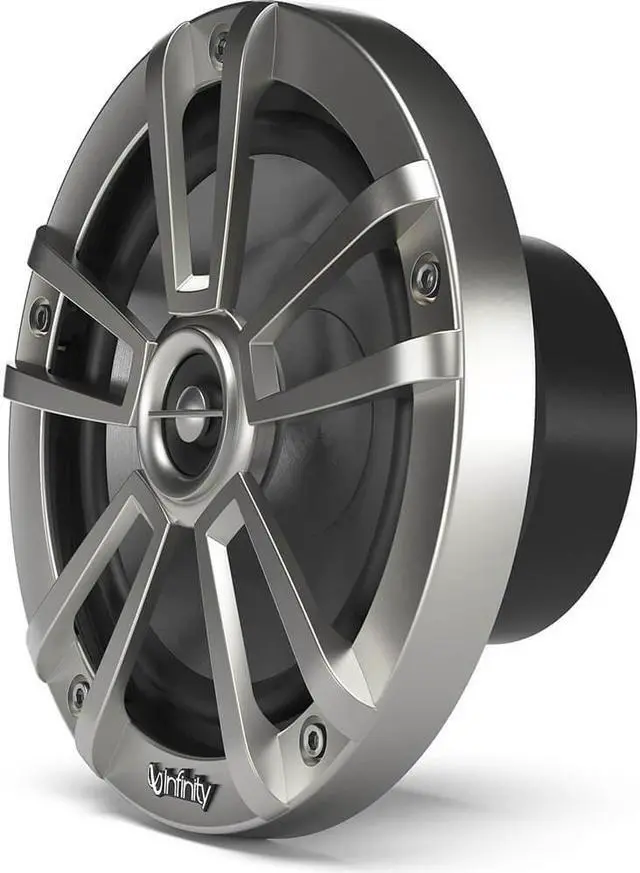 Alt view image 16 of 20 - Infinity INF622MLT 6.5" Round 225 Watt RGB LED Illuminated Marine Speakers - Titanium (Pair)